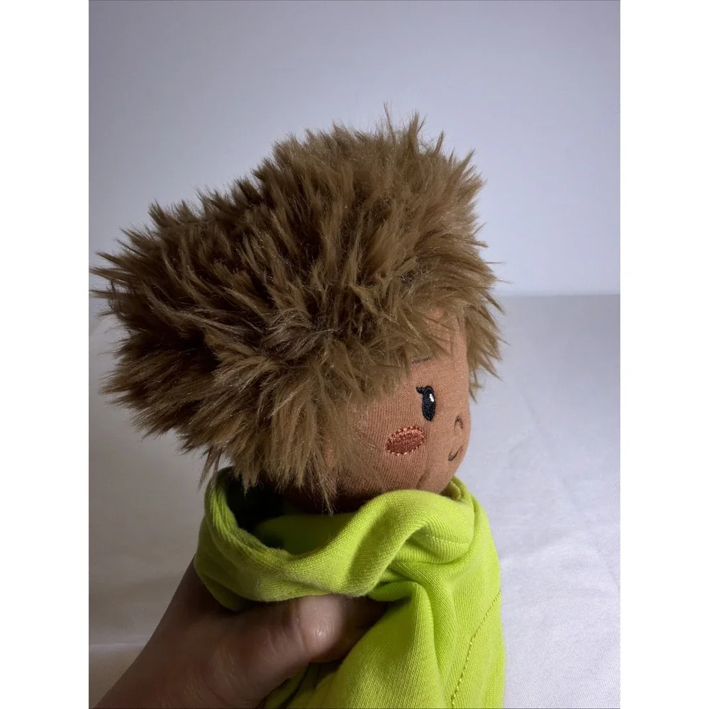 Gigglescape Soft AA Boy Doll in Lime Green Sweatsuit 15